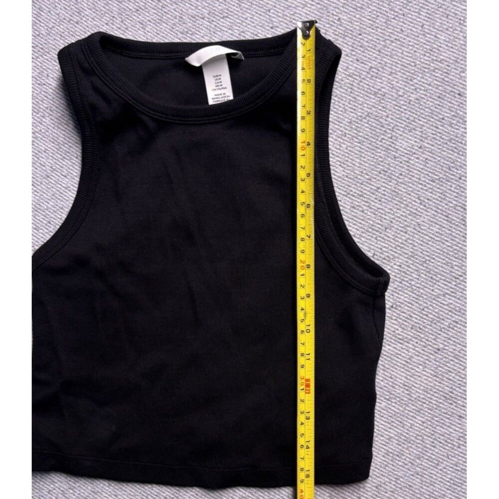 H&M Ribbed Crop Tank Top - Size Medium - Picture 5 of 5